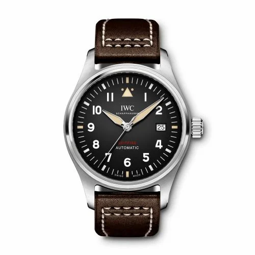 IWC Pilot's Watch Automatic Spitfire Stainless Steel / Black / Leather IW3268-03 (IW326803)
